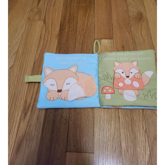 Douglas Baby "Shy Little Fox" Soft Cloth Crinkle Book – Plush Activity Toy for B - Picture 2 of 8